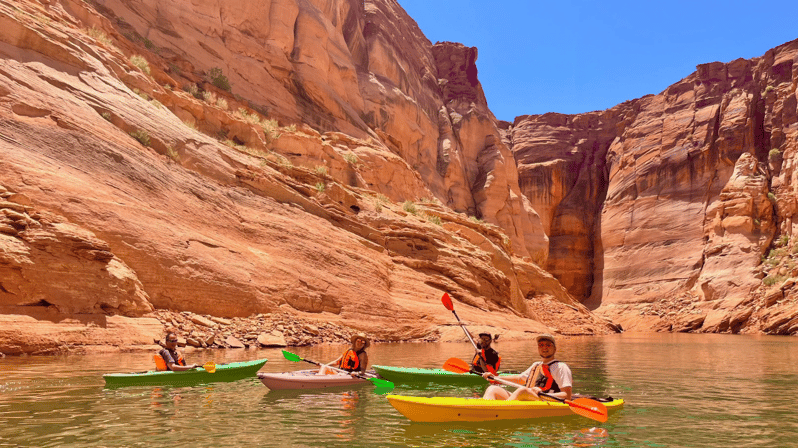Page/Lago Powell: excursión guiada en kayak y al Cañón del Antílope Acuático