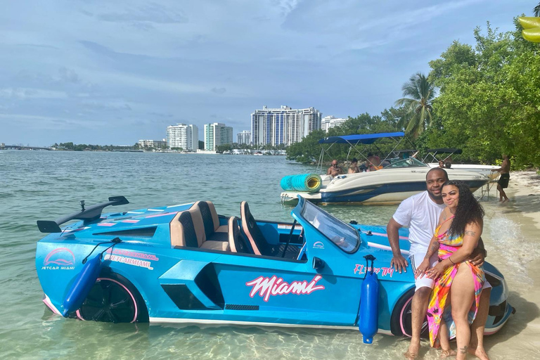 Una scarica di adrenalina a Miami: Esperienza privata unica di JetCar1 adulto senza gas e tasse di navigazione