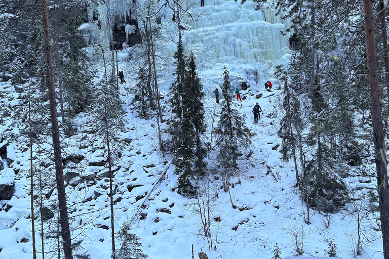 Rovaniemi: Korouoma Frozen Waterfall Hike with BBQ
