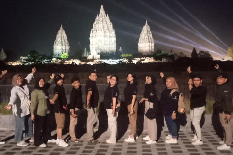 SUNRISE AT VIEWPOINT, BOROBUDUR & PRAMBANAN