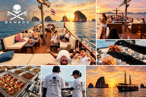 Krabi: Premium Cruise with Dinner & Plankton Swim Meet at Bamboo Beach Club in Ao Nang