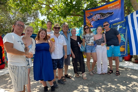 Zakynthos: Shipwreck Viewpoint Land & Glass-Bottom Boat Tour