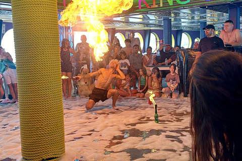 Alanya: Grand Pirate Ship Cruise – Caves, Bar & Foam Party All-Inclusive Drinks + Hotel Transfer