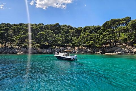 Elaphite Islands; Blue Cave, Sandy Beach private tour Elaphite Islands, Blue Cave private Speedboat Experience 4h