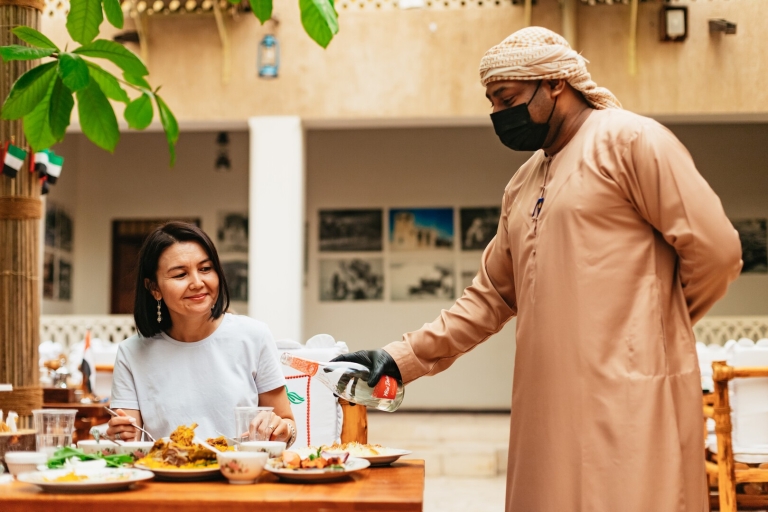 Dubai: Ethnic Emirati Dining Experience Choice of Soup, Salad, Main Course, Dessert & Water