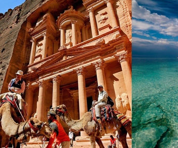 From Amman: Petra and Dead Sea Private Day Tour