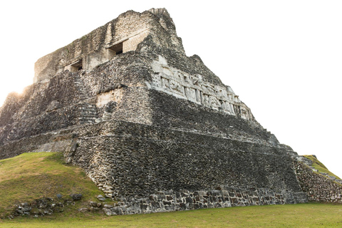 From Belize City: Xunantunich and Cave Kayaking Tour