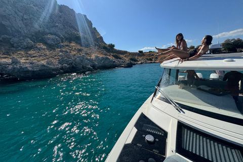 Rhodes: Private Yacht Cruise to Lindos with Meze & Drinks