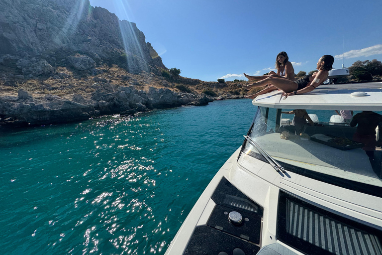 Rhodes: Private Yacht Cruise to Lindos with Meze & Drinks