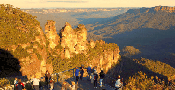 Von Sydney aus: Blue Mountains Sightseeing und Sonnenuntergang Tagestour