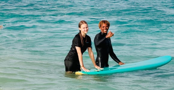 Sal Island: Group Surfing Lesson with Gear Included