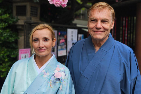 Kimono Photoshoot and Tea House Experience in Kagurazaka