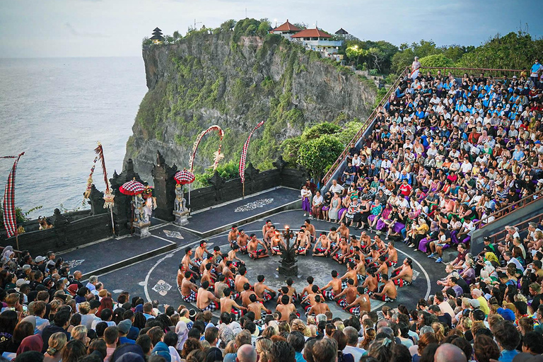 Bali: Biljett till Kecak Fire Dance Show &amp; Uluwatu Temple inträdesbiljettRundresa med hotelltransfer