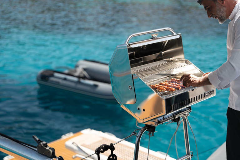 Agios Nikolaos: Sailing Trip Catamaran Lunch and Water Toys Catamaran Private Half Day Sailing Trip