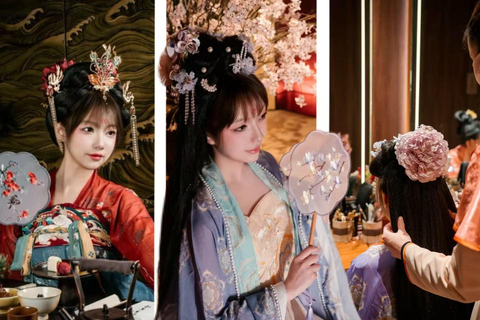 Shanghai: Immersive Han Dynasty Palace Banquet Clothing + Hairstyle + Makeup (excluding meals/photography)