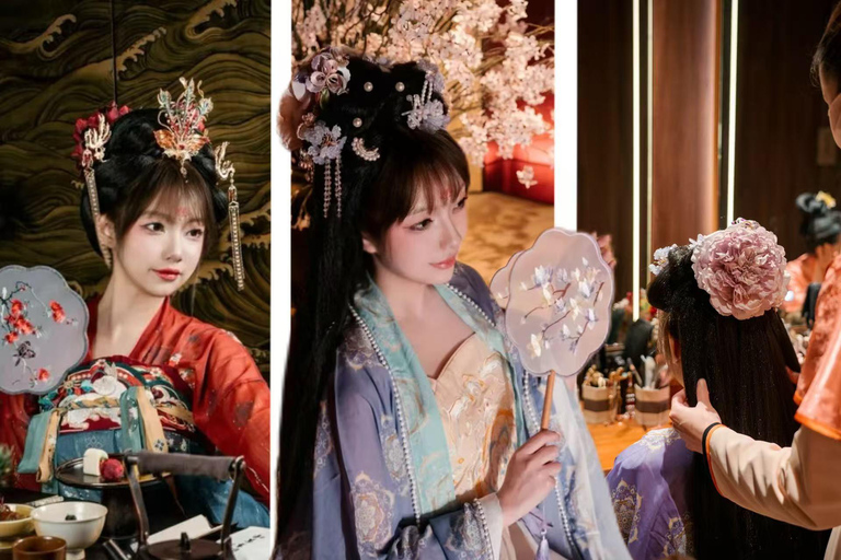 Shanghai: Immersive Han Dynasty Palace Banquet Clothing + Hairstyle + Makeup (excluding meals/photography)