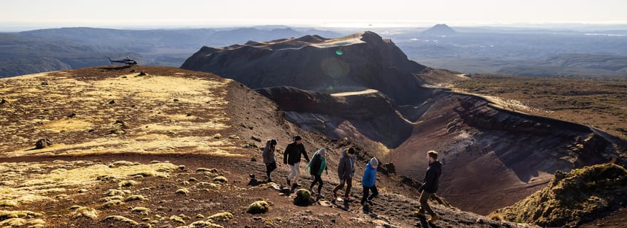 Rotorua : Vol en hélicoptère et promenade guidée sur le Mt Tarawera
