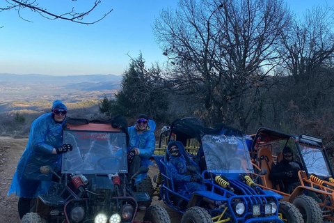 Thessaloniki: Mountain Buggy AbenteuerRoute 1 Peristera Village(+Halt an der Taverne &quot;Platanos&quot;)