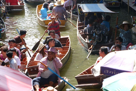 Floating Market on Paddle Boat & Dragon Temple Private Tour Private transport, Paddle Boat Ride + Live Tour Guide