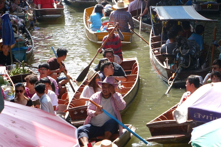 Floating Market on Paddle Boat & Dragon Temple Private Tour Private transport, Paddle Boat Ride + Live Tour Guide