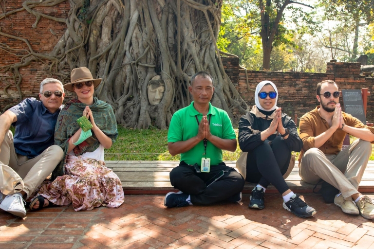 De Bangkok: excursion d'une journée en petit groupe au parc historique d'AyutthayaVisite en anglais en petit groupe avec prise en charge à l'hôtel