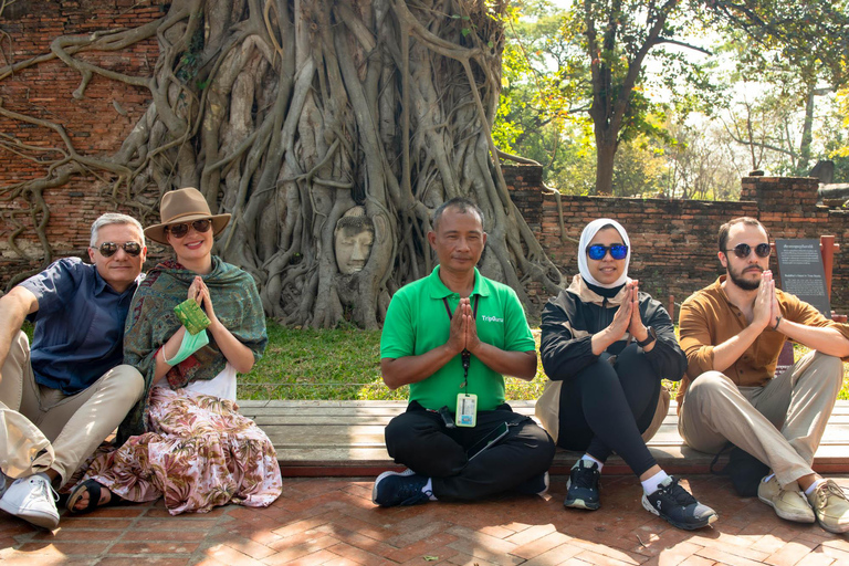 Desde Bangkok: excursión de un día en grupo pequeño al parque histórico de AyutthayaTour en grupo pequeño en inglés con recogida en el hotel