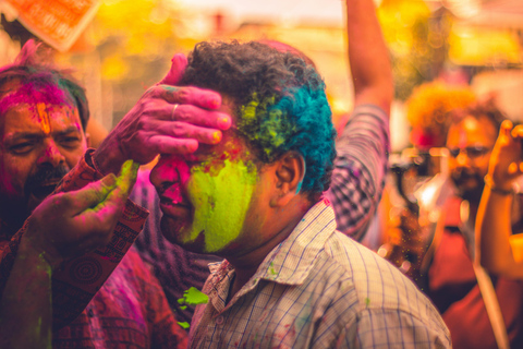 Holi Celebration Day Trip to Mathura & Vrindavan with Guide