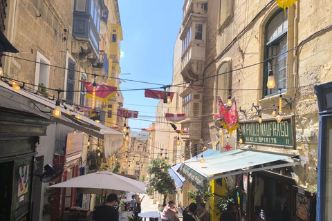Valletta: Street Food Walking Tour with a Local Valletta Guided Food Walking Tour at Sunset