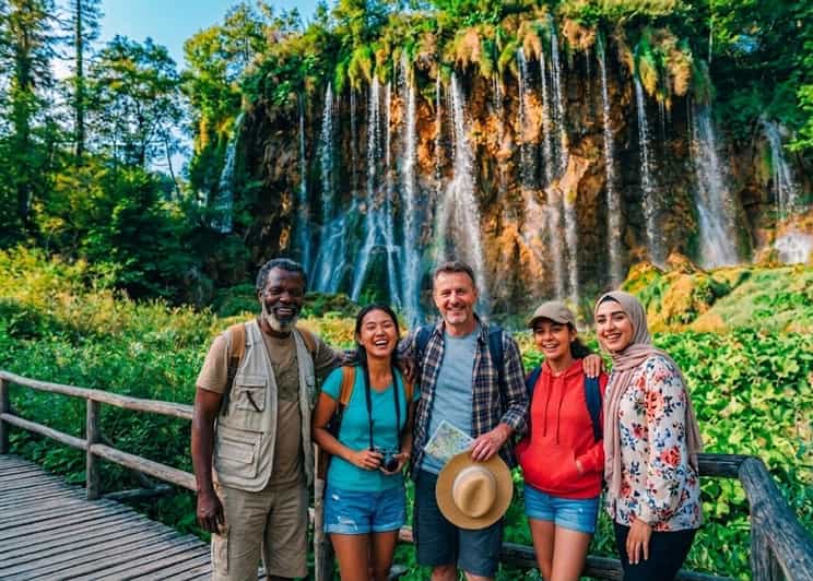 From Zagreb: Plitvice with Ticket & Rastoke Falls Day Tour
