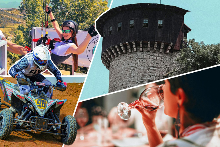 Tirana: Petrela Castle, ATV, Zipline, and Wine Tasting Tour