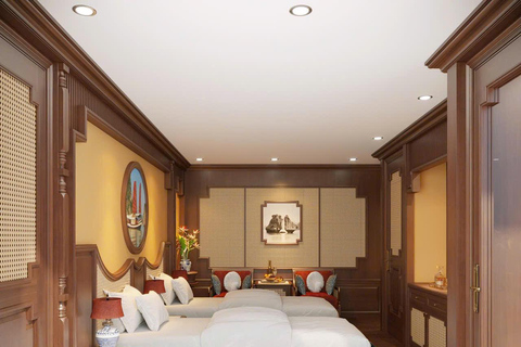 Hanoi: 2-Day Halong & Bai Tu Long Bay 5-Star Cruise, Balcony Halong: 2-Day Halong& Bai Tu Long 5-Star Cruise with balcony