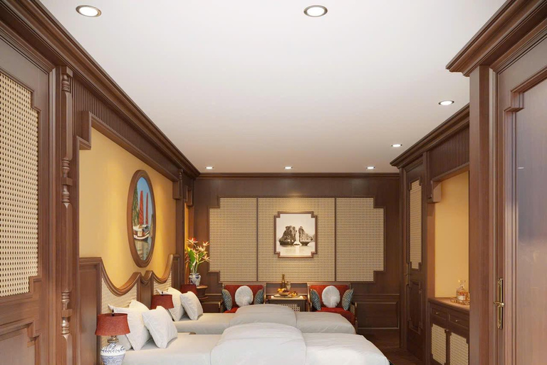 Hanoi: 2-Day Halong & Bai Tu Long Bay 5-Star Cruise, Balcony Halong: 2-Day Halong& Bai Tu Long 5-Star Cruise with balcony