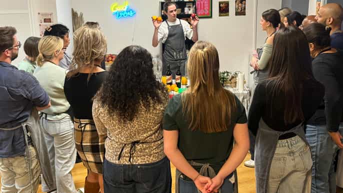 Centro de Madrid: Taller de sangría y degustación con quesos locales