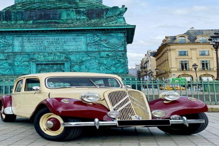 Paris: Guided City Highlights Tour in a Vintage French Car 30-Minute Tour Citroën 2CV