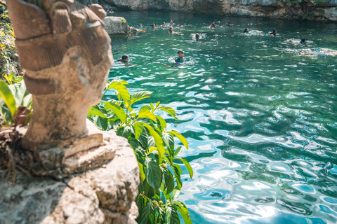 Tour Tulum, cenote Casa Tortuga and Madre naturaleza statue Tulum cenote tortugas