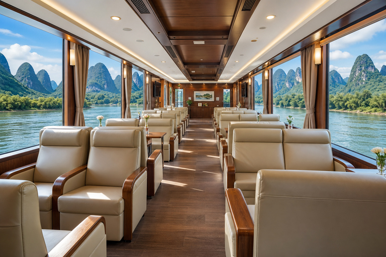 Guilin: Li River Cruise to Yangshuo | 3-5 Star Options From Yangshuo to Yangdi: Li River 3-Star Cruise