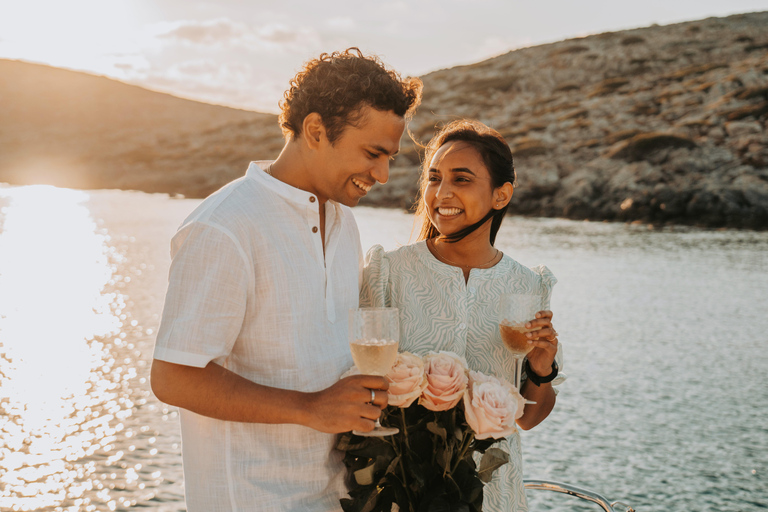 From Panormo: Sunset Cruise with Snacks and Drinks Sunset Cruise without Transfer