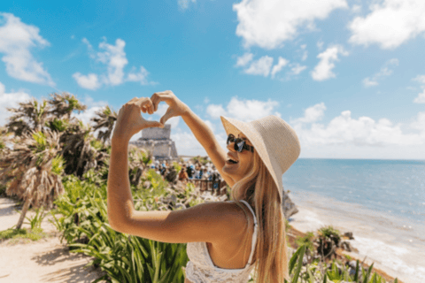 Cancun/Riviera Maya: Escursione di un giorno alle rovine di Tulum con bagno nel CenotePrelievo del tour da Cancun