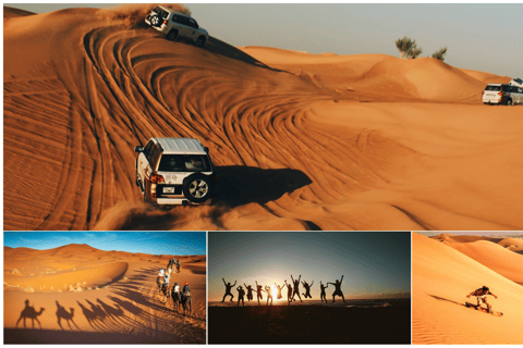 Doha: Wspólne pustynne safari, sandboarding, przejażdżka na wielbłądziePustynne safari z przejażdżką na wielbłądzie