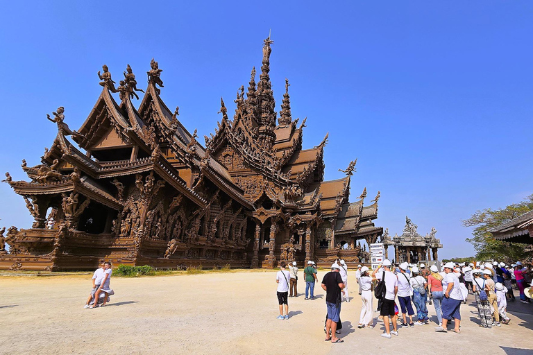 Bangkok & Pattaya Pickup: Evening Sanctuary & Alcazar Show Standard option with Bangkok hotel pickup