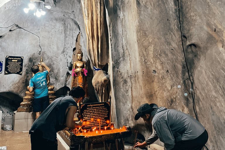 Pattaya: Waterfall Swim, Cave River and Naga Temple Day Trip