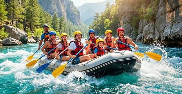 From Alanya/Side/Antalya: Full-Day Rafting Tour with Lunch