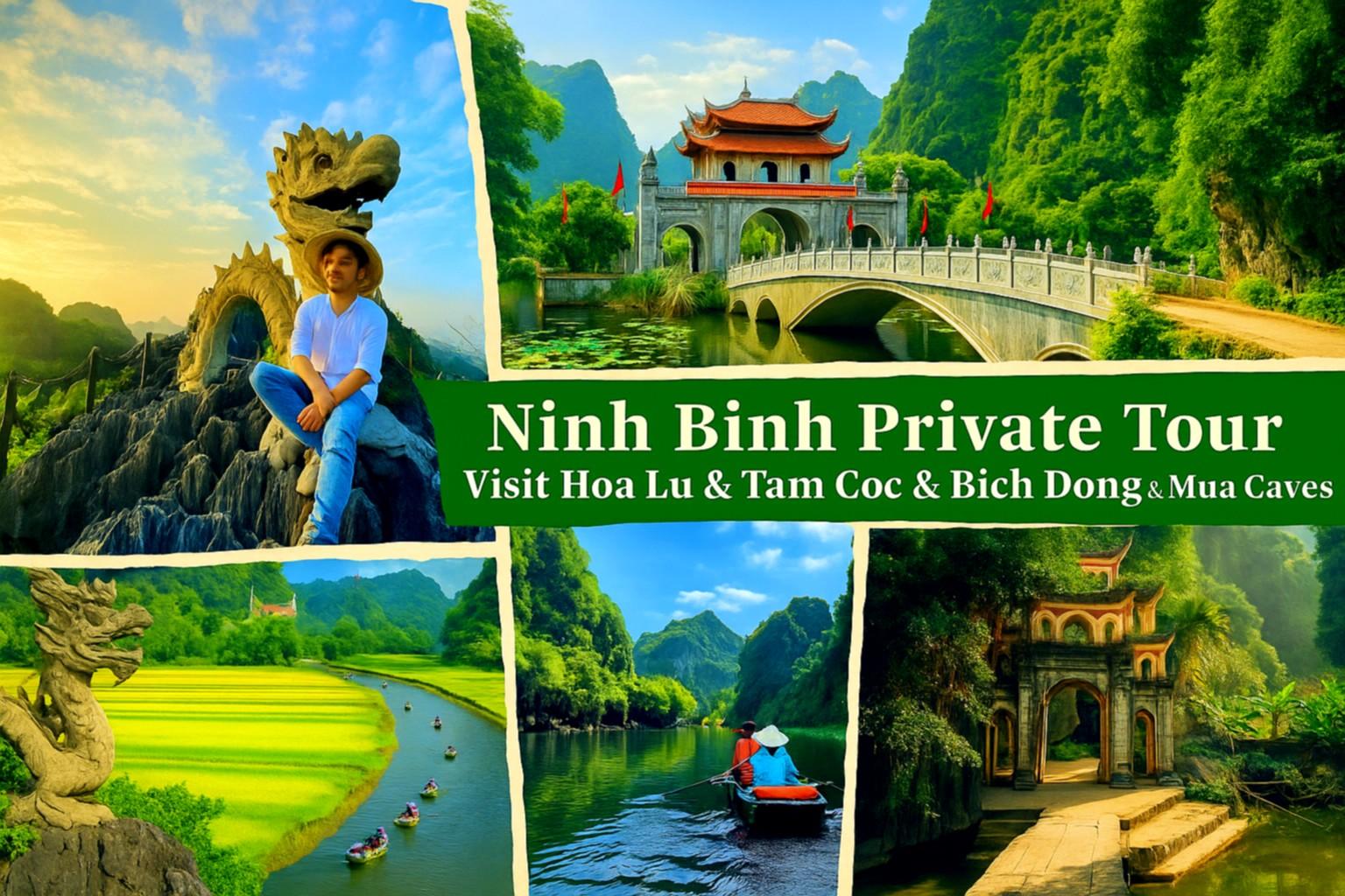 Ninh Binh Privat: Hoa Lu & Tam Coc & Bich Dong & Mua-Höhlen