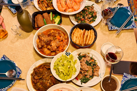 Visite du marché de Pékin avec un festin familial de 10 plats