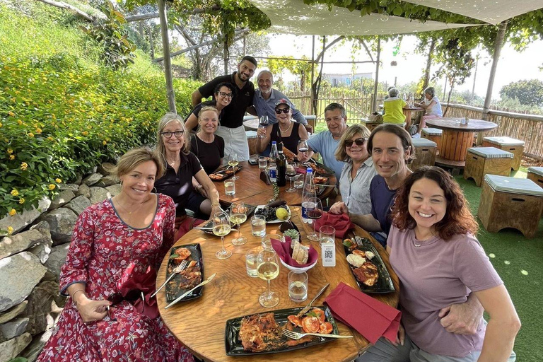 Positano: lekcja gotowania i degustacja vista li Galli