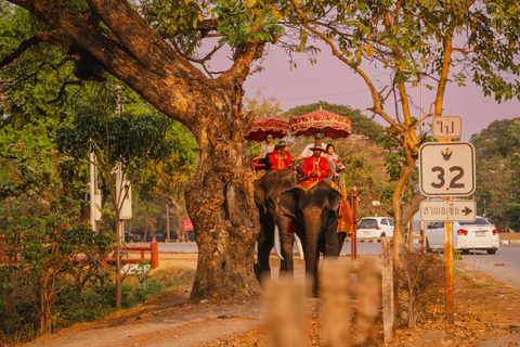 Bangkok: Ayutthaya Temples Day Trip with Sunset Cruise