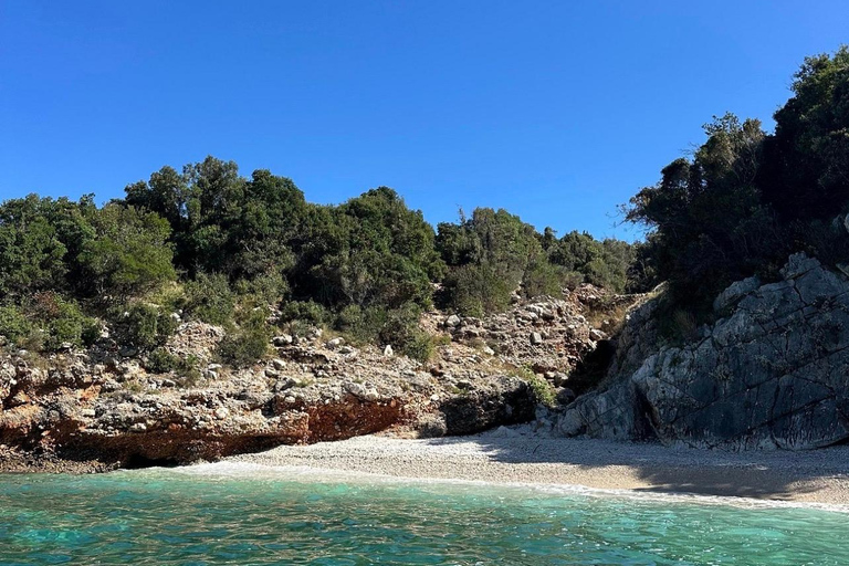 Tirana/Golem: Sazan Island, Ali Cave & Beach by Speedboat Pick up From Tirana