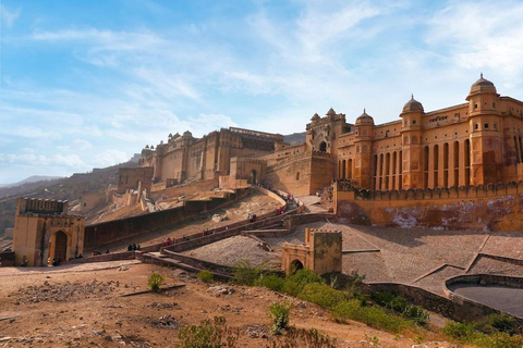 Från Jaipur: Halvdags stadsrundtur med guideResa med bil och guide