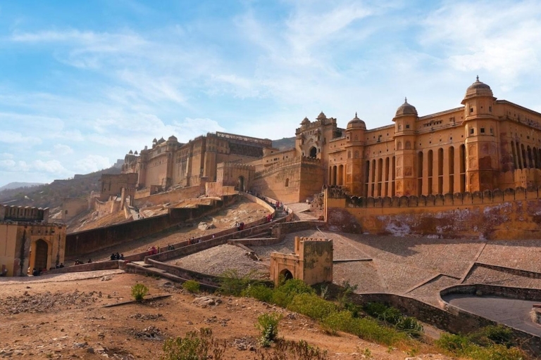 Depuis Jaipur : Visite d'une demi-journée de la ville avec guideVisite guidée uniquement