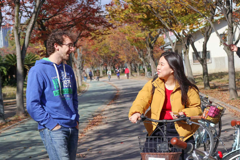 Osaka: fietstour door Osaka met hoogtepunten van 3 uurFietstocht van 4 uur langs hoogtepunten van Osaka